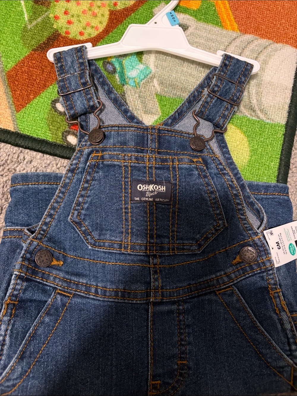 OshKosh B'gosh Dark Blue Denim Kids Overalls